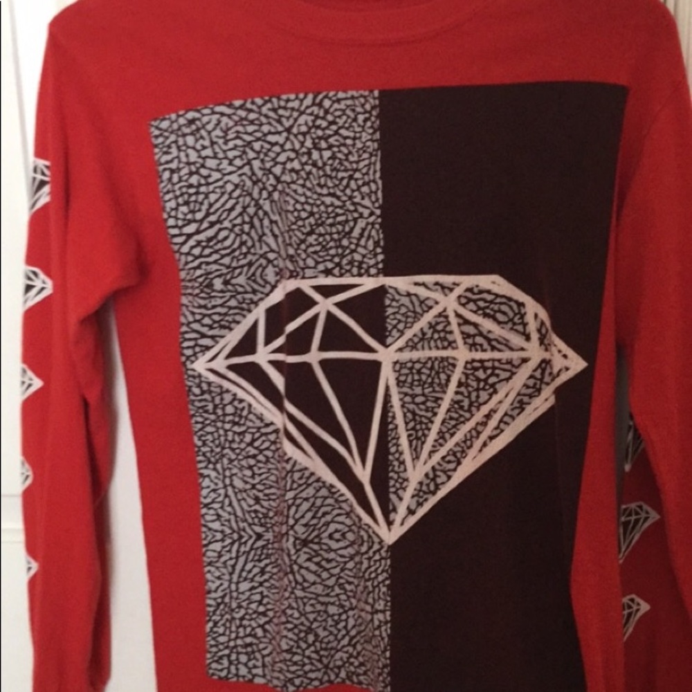 red diamond shirt